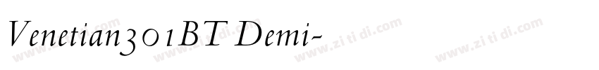 Venetian301BT Demi字体转换